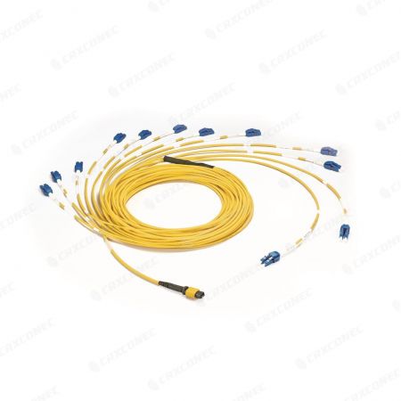 Kabel pęku światłowodowego MTP MPO do LC jednomodowy - Kabel pęku światłowodowego LC